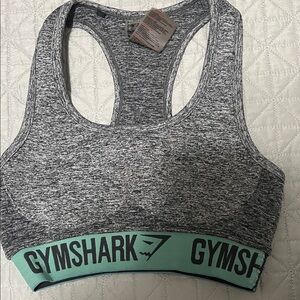 Gymshark Black and White Athletic Sports Bra